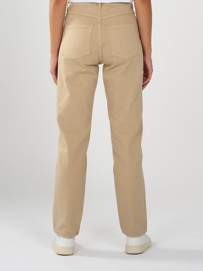 KnowledgeCotton Apparel - WMN STELLA tapered Twill Pants Pants 1332 Incense