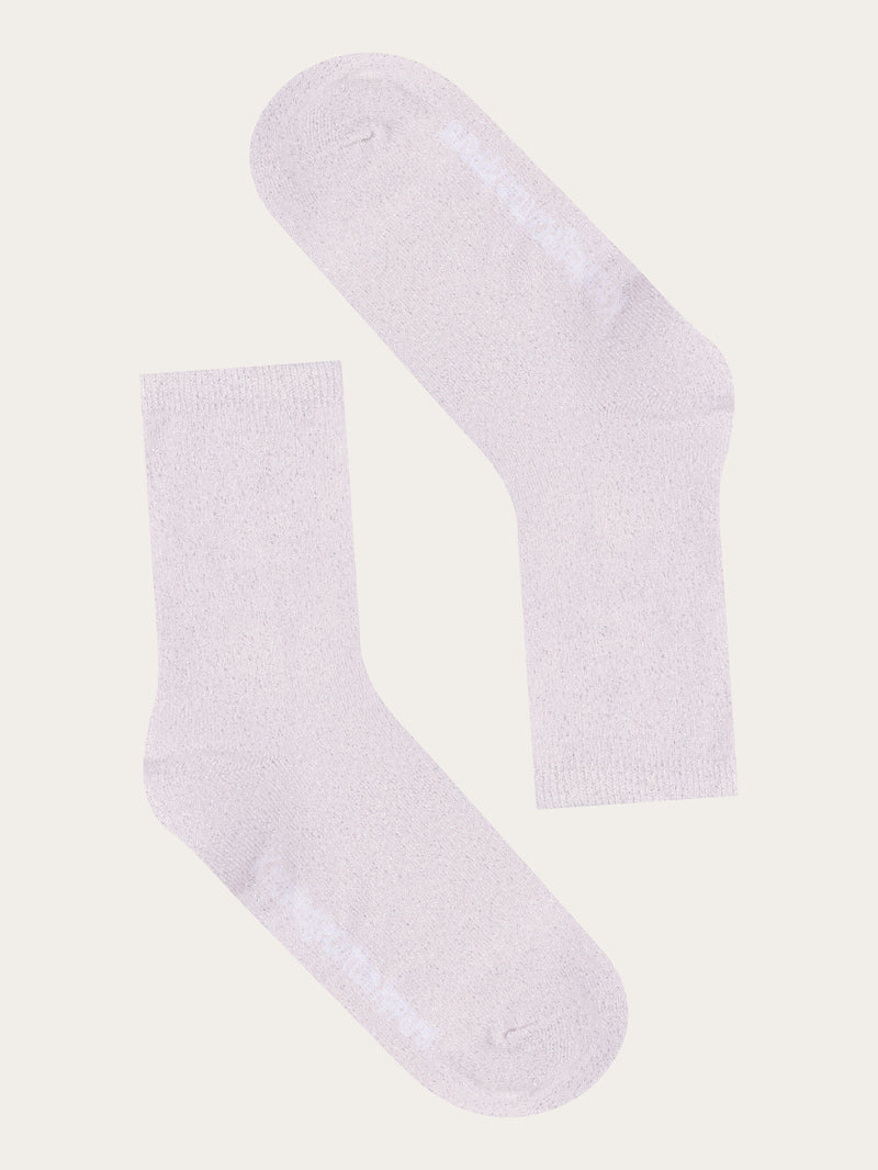 KnowledgeCotton Apparel - WMN Single pack glitter socks Socks 1378 Parfait Pink
