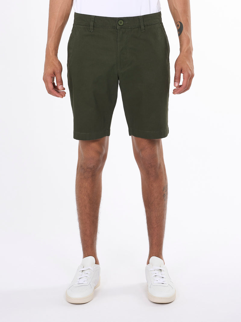 KnowledgeCotton Apparel - MEN Stretched twill shorts Shorts 1090 Forrest Night