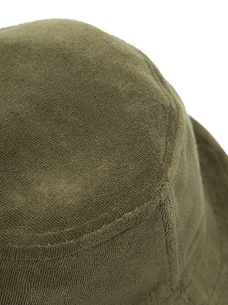 KnowledgeCotton Apparel - UNI Terry bucket hat Hats 1068 Burned Olive