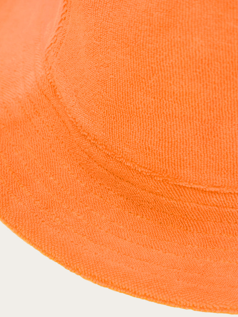 KnowledgeCotton Apparel - UNI Terry bucket hat Hats 1382 Russet orange