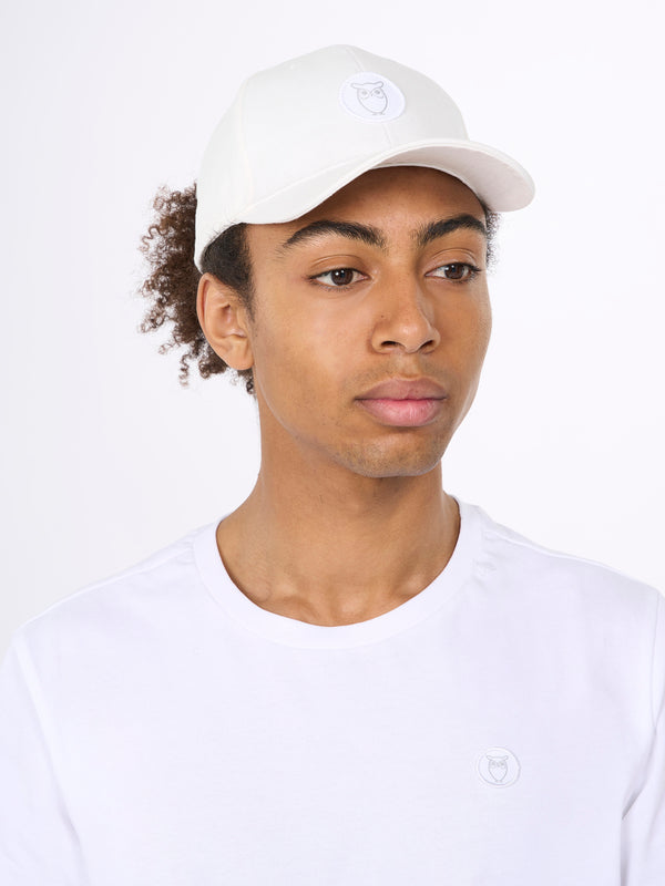 KnowledgeCotton Apparel - UNI Twill baseball cap Caps 1010 Bright White
