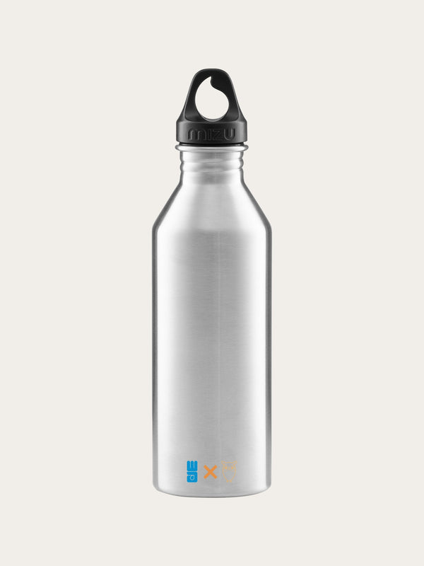 KnowledgeCotton Apparel - UNI WATERAID Stainless steel water bottle Accessories 1384 Steel grey